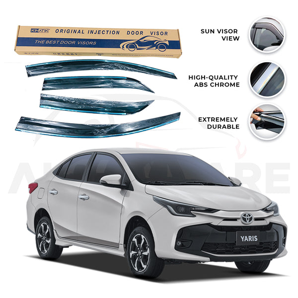 Toyota Yaris Air press sun visor with chrome - Model 2020-2025