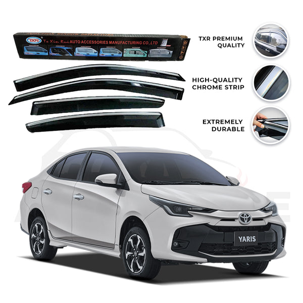 Toyota Yaris TXR Air press sun visor with chrome - Model 2020-2025