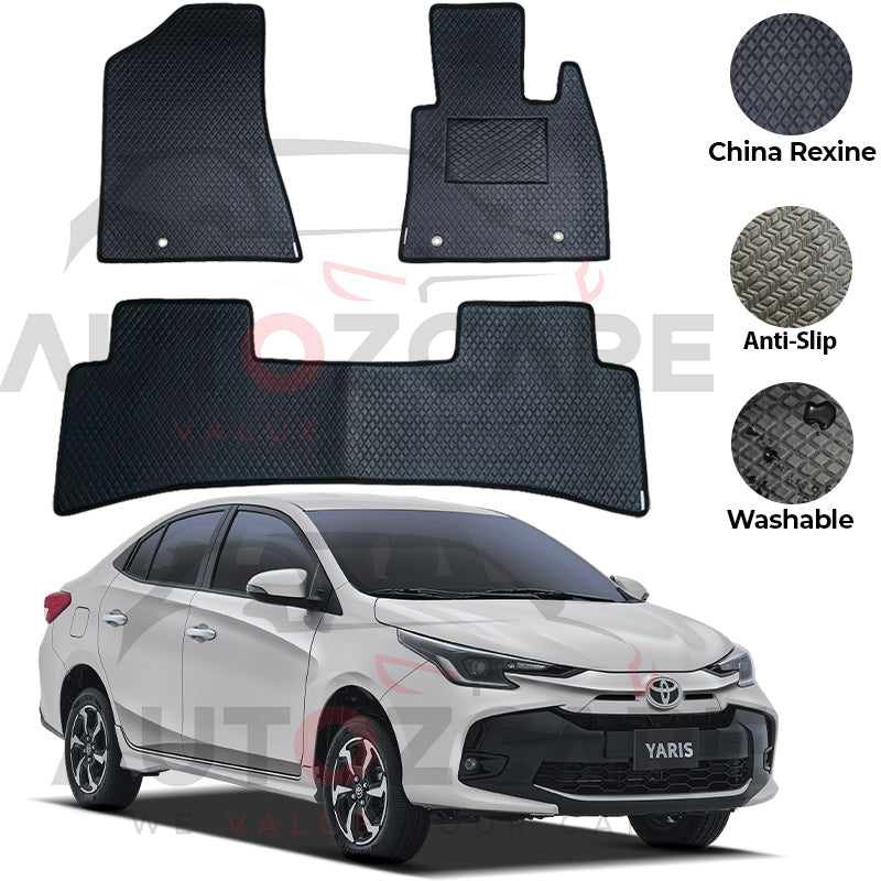Toyota Yaris China Rexine Floor Mat 3PCS - Model 2020-2025