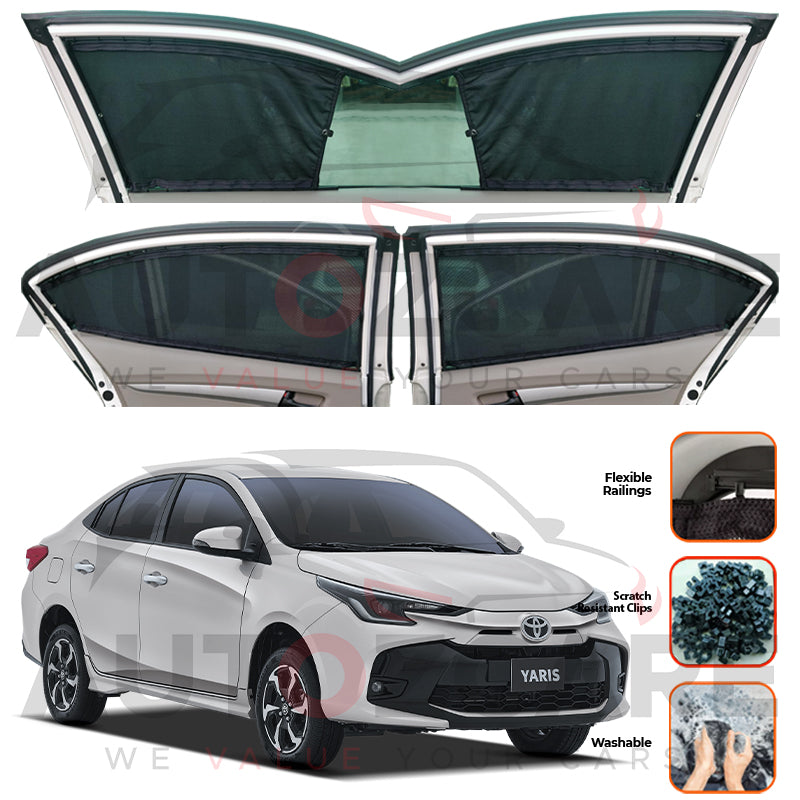 Toyota Yaris Custom Car Sliding Curtains - Model 2020-2025