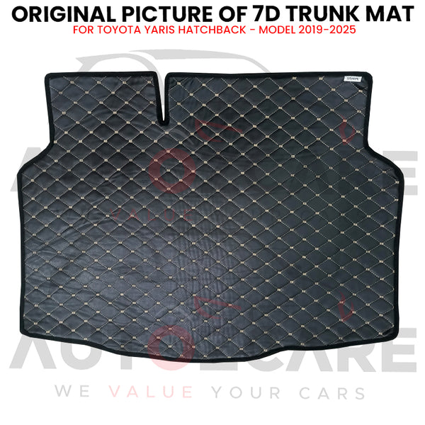 Toyota Yaris Hatchback 7D Custom Car Trunk Mat - Model 2019-2025