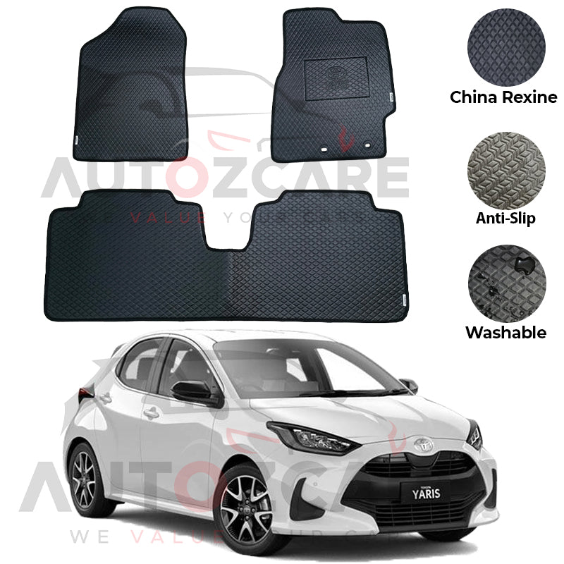 Toyota Yaris Hybrid China Rexine Floor Mat 3PCS - Model 2019-2025