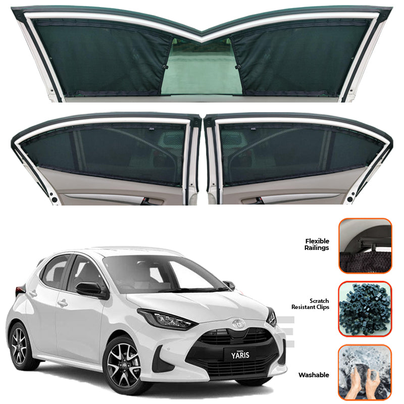 Toyota Yaris Hybrid Custom Car Sliding Curtains - Model 2019-2025