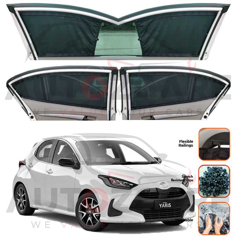 Toyota Yaris Hybrid Custom Car Sliding Curtains - Model 2019-2025