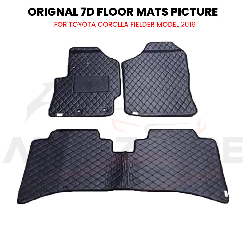 Toyota Corolla Fielder 7D Floor Mat ( Flat Style ) - Model 2012-2018