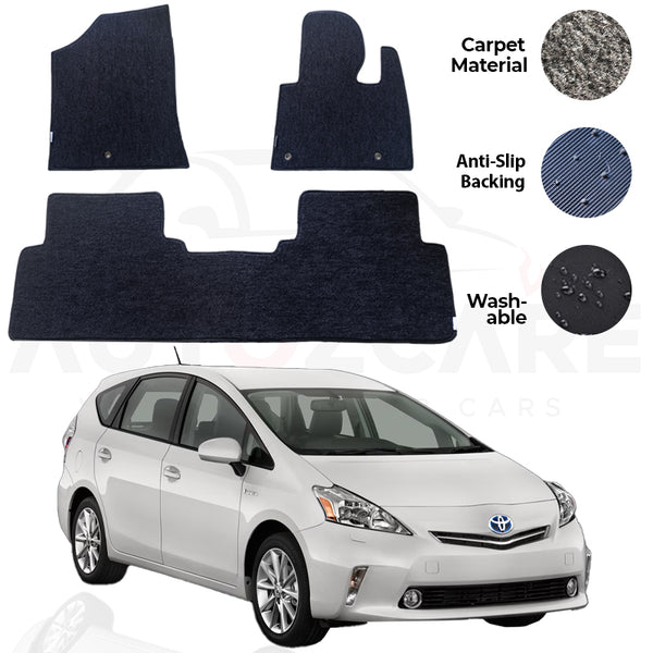 Toyota Prius Genuine Fitting Carpet Floor Mat 3PCS - Model 2009-2015