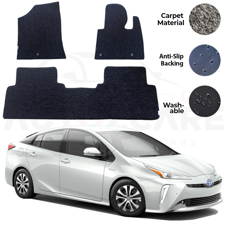 Toyota Prius Genuine Fitting Carpet Floor Mat 3PCS - Model 2016-2022