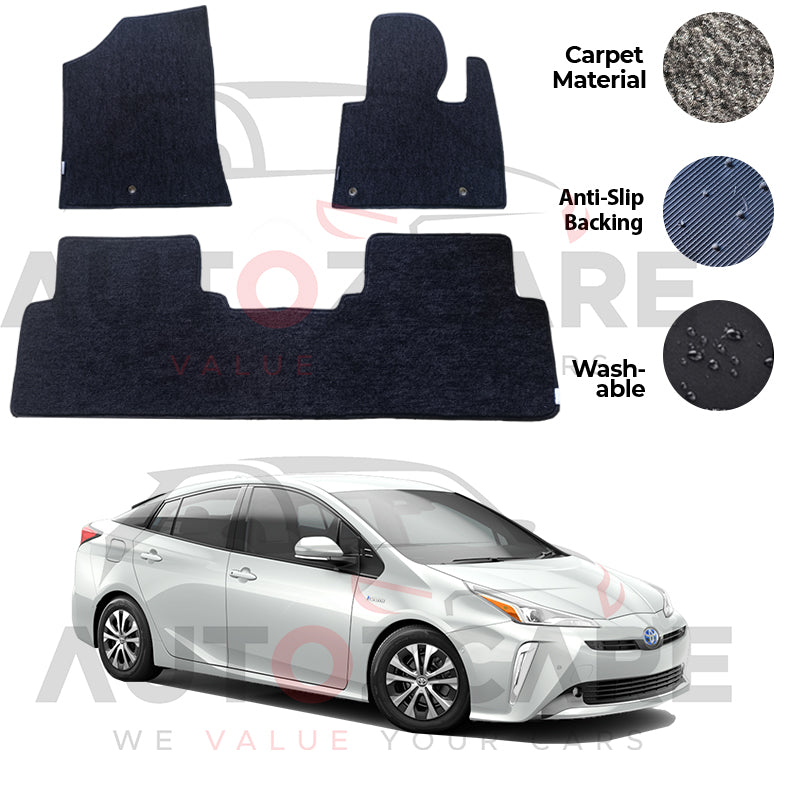 Toyota Prius Genuine Fitting Carpet Floor Mat 3PCS - Model 2016-2021