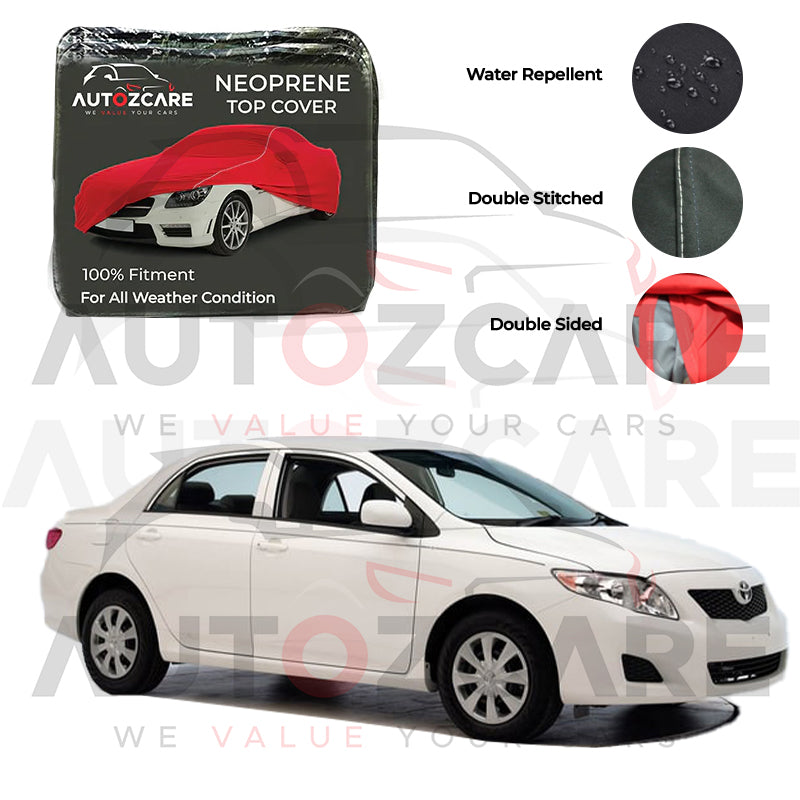 Toyota Corolla Neoprene Car Top Cover - Model 2009-2013