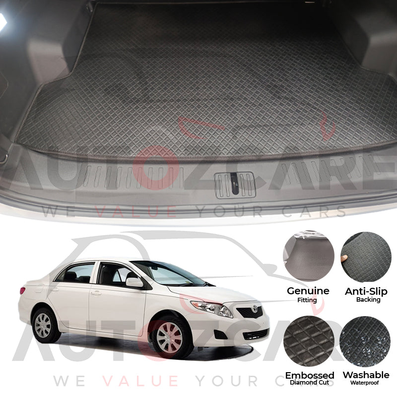Toyota Corolla China Rexine Custom-Size Trunk Mat - Model 2009-2013