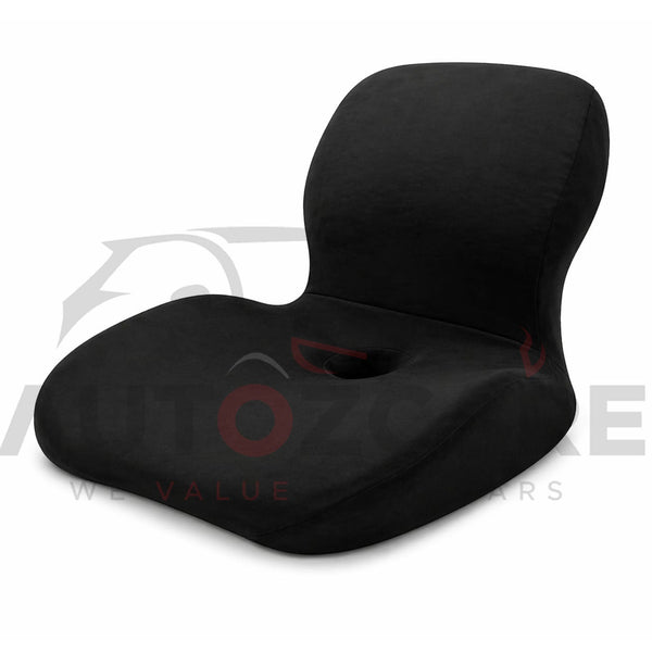 Premium Memory Foam Back Care Lumbar Support Seat Cushion for Car