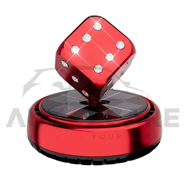 Solar Rotating Magic Dice Car Perfume