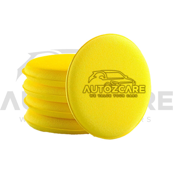 AutozCare Yellow Foam Applicator Pad (Pack Of 5)