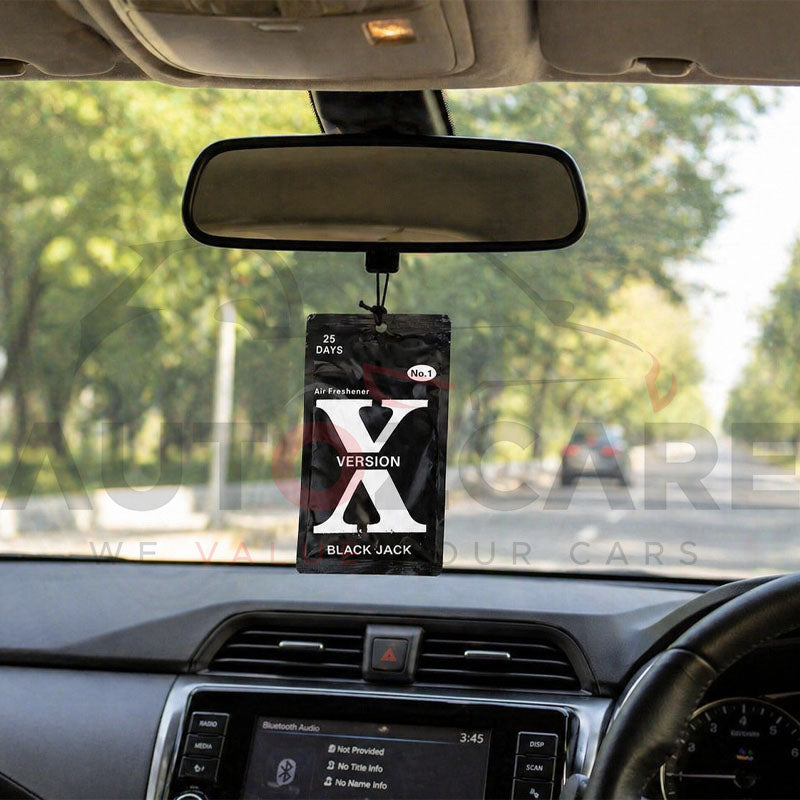 Black Jack X Version Premium Long-Lasting Hanging Car Air Freshener