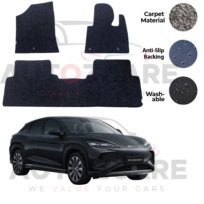 BYD Sealion 7 Genuine Fitting Carpet Floor Mat 3PCS - Model 2024-2026