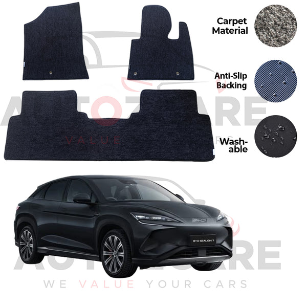 BYD Sealion 7 Genuine Fitting Carpet Floor Mat 3PCS - Model 2024-2026