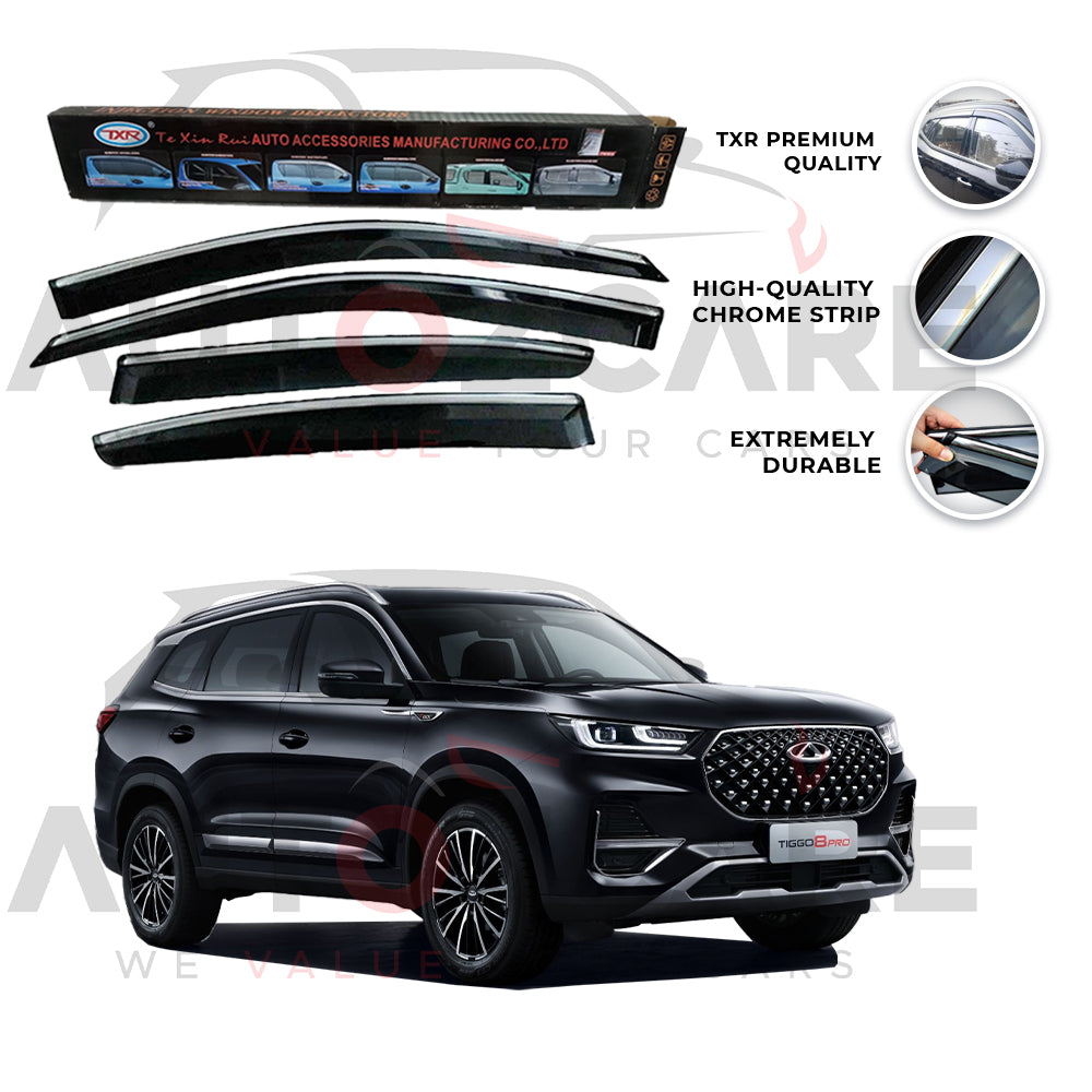 Chery Tiggo 8 Pro TXR press sun visor with chrome - Model  2022-2025