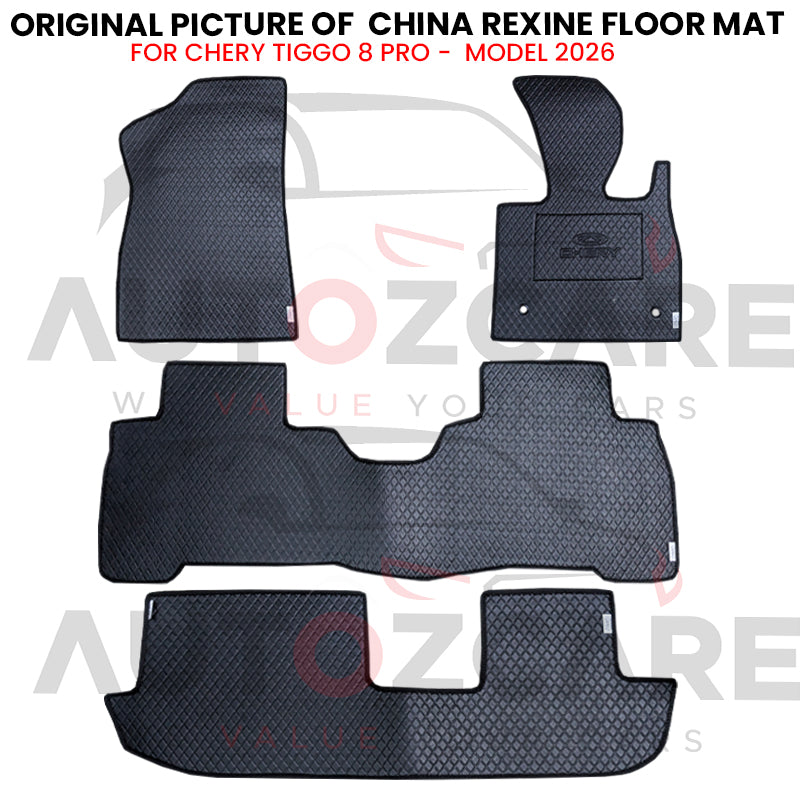 Chery Tiggo 8 Pro Hybrid China Rexine Floor Mat 5PCS - Model 2026