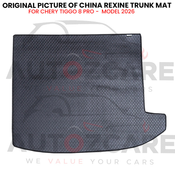 Chery Tiggo 8 Pro Hybrid China Rexine Custom-Size Trunk Mat - Model 2026