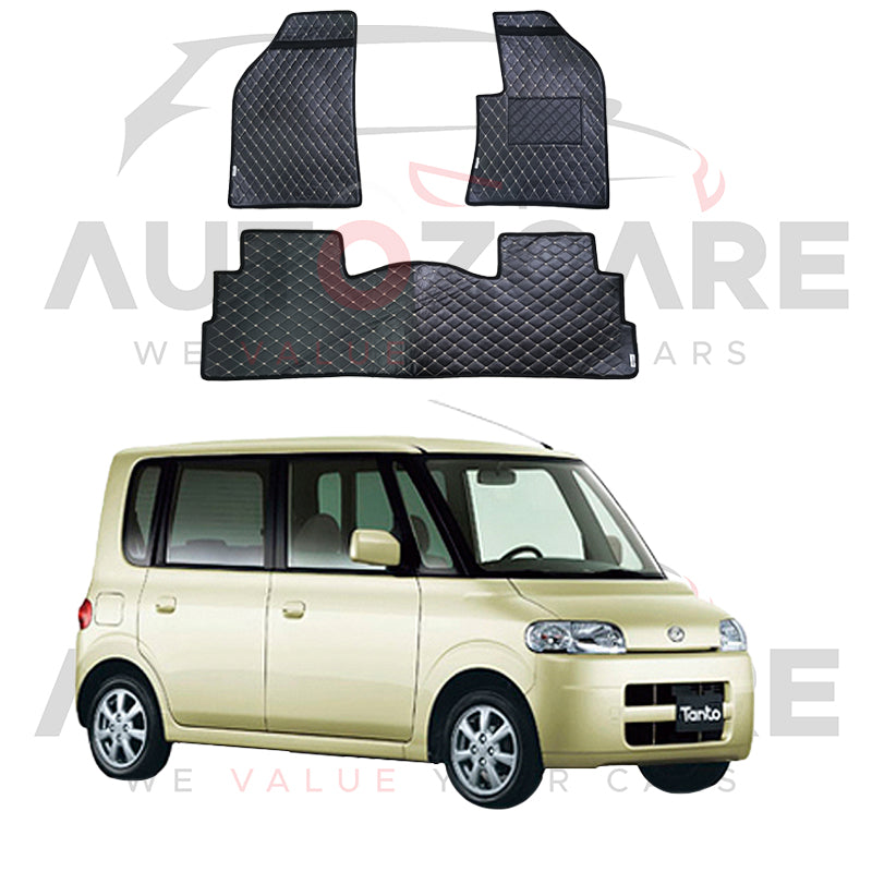 Daihatsu Tanto 7D Floor Mat (Flat Style) 3PCS - Model 2003-2011