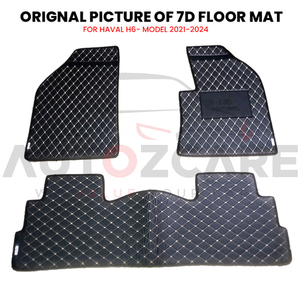 Haval H6 7D Floor Mat ( Flat Style ) - Model 2021-2024