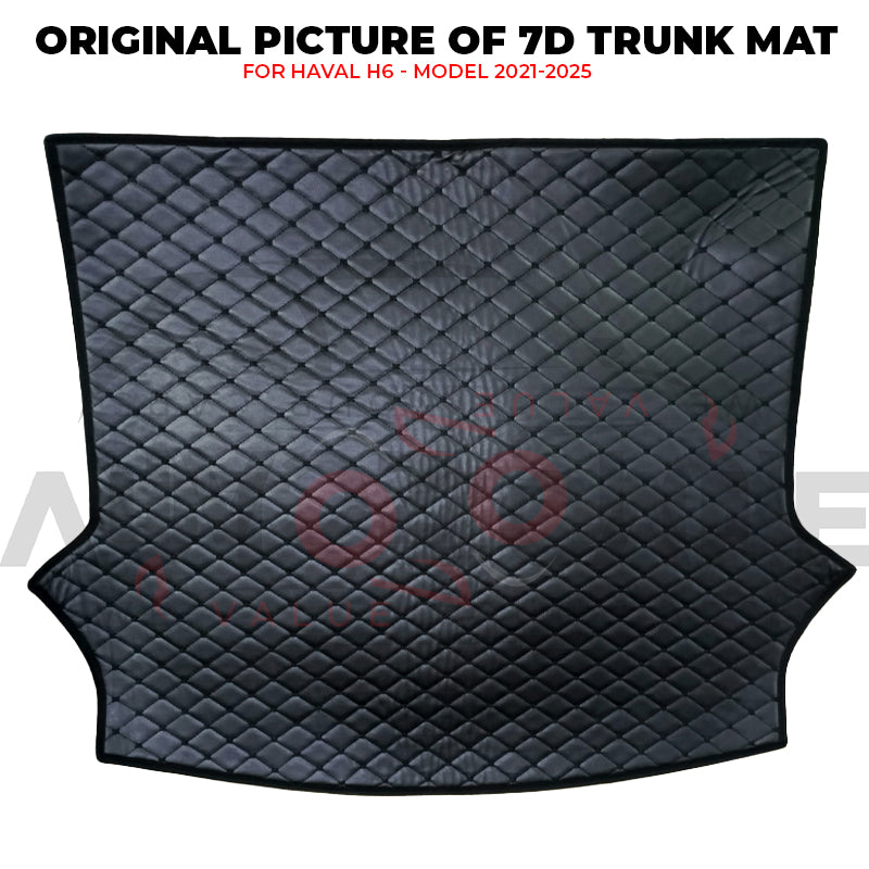 Haval H6 7D Custom Car Trunk Mat - Model 2021-2025