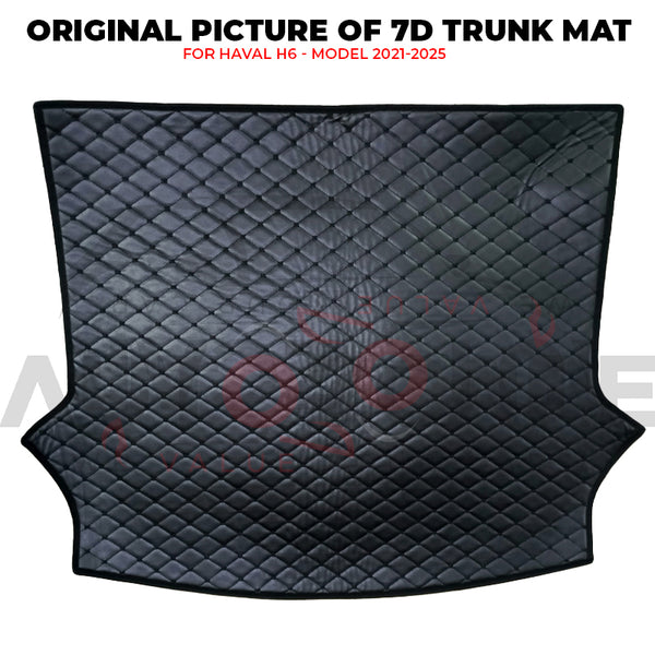 Haval H6 7D Custom Car Trunk Mat - Model 2021-2025