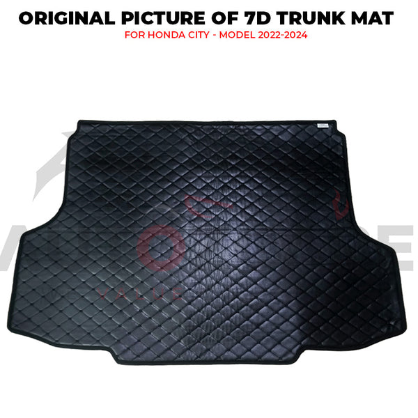 Honda City 7D Custom Car Trunk Mat - Model 2022-2024