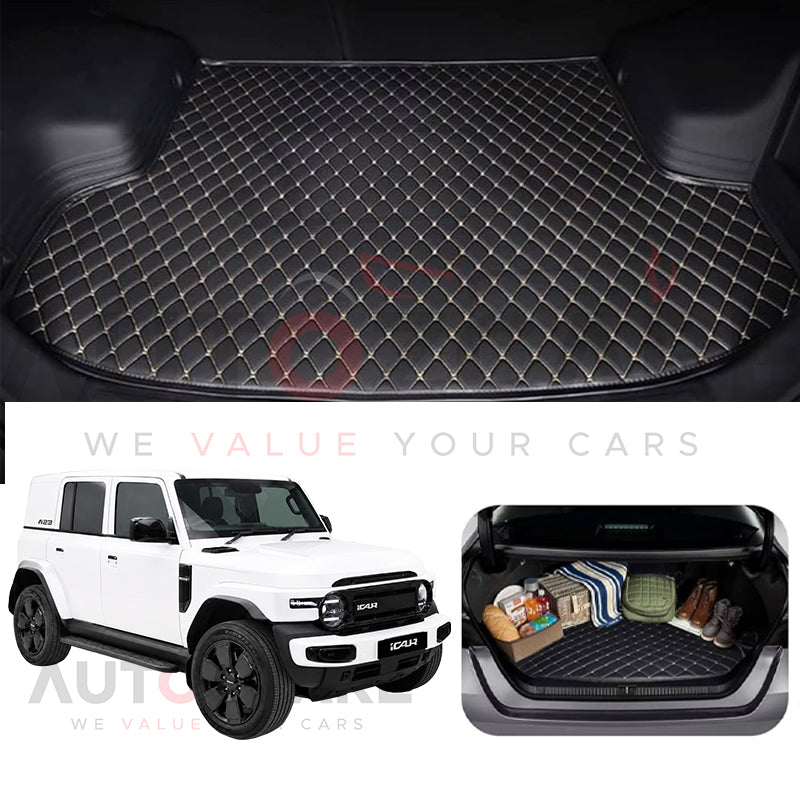 iCaur v23 7D Custom Car Trunk Mat - Model 2026