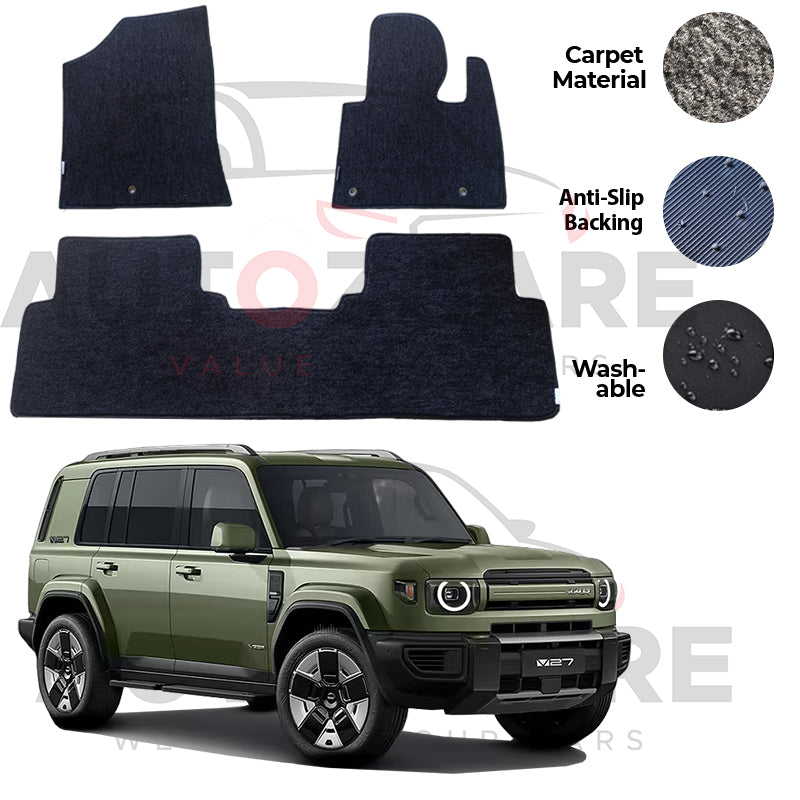 ICaur V27 Genuine Fitting Carpet Floor Mat 3PCS - Model 2026