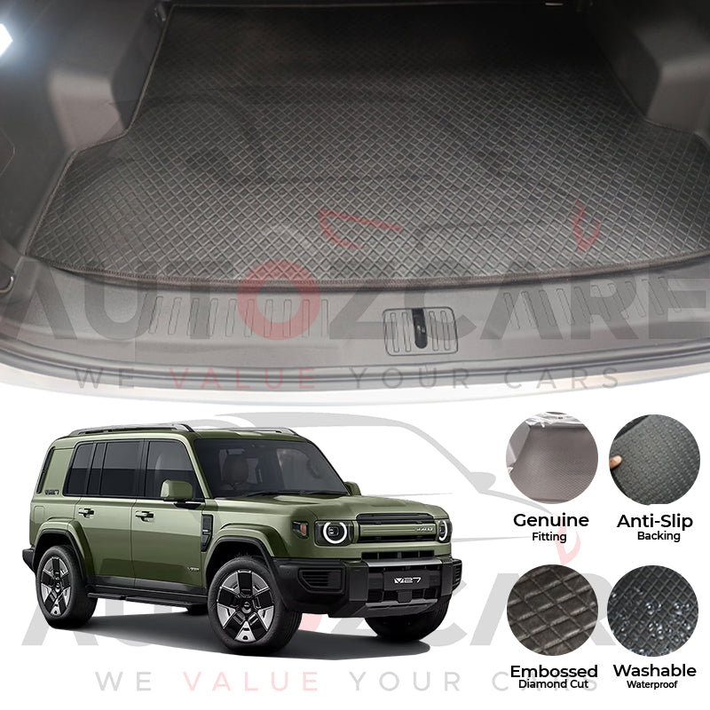 iCaur V27 China Rexine Custom-Size Trunk Mat - Model 2026
