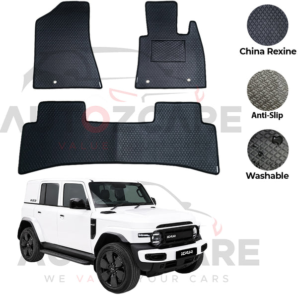 Icaur V23 China Rexine Floor Mat 3PCS - Model 2026