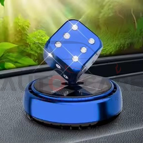 Solar Rotating Magic Dice Car Perfume