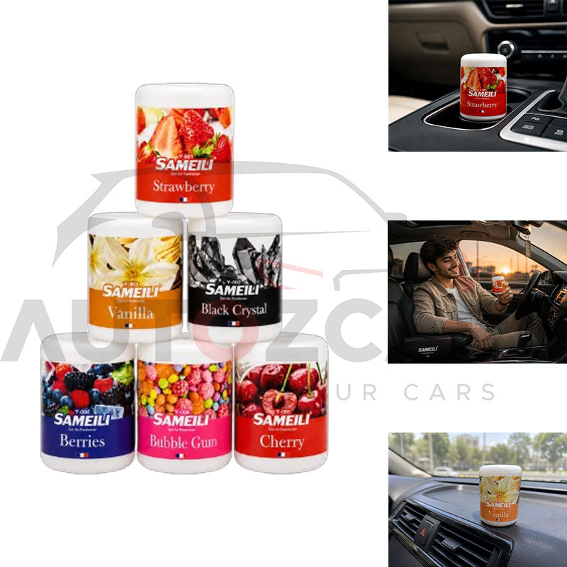 Sameili Premium Vanilla Scented Gel Air Freshener for Car Dashboard & Interior Long-Lasting Fragrance