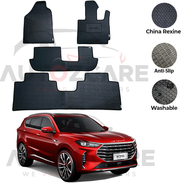 Jetour X70 Plus China Rexine Floor Mat 4PCS - Model 2025