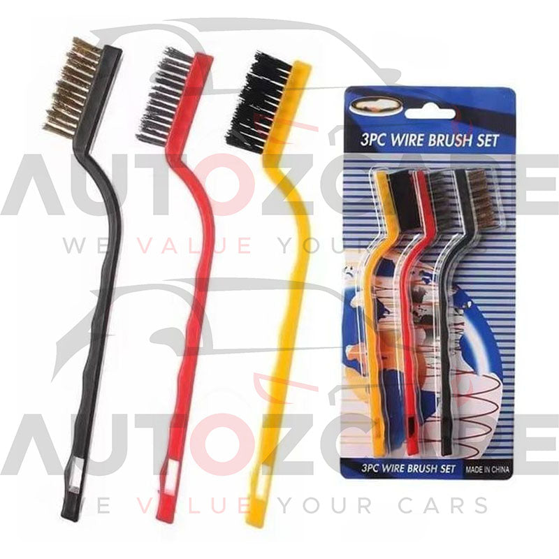 3-Piece Wire Brush Set – Heavy-Duty Rust, Dirt & Paint Removal Cleaning Brushes