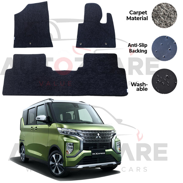 Mitsubishi Ek X Space Genuine Fitting Carpet Floor Mat 3PCS - Model 2019-2026