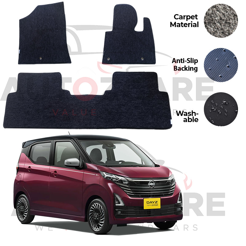Nissan Dayz Highway Star Genuine Fitting Carpet Floor Mat 2PCS - Model 2020-2026