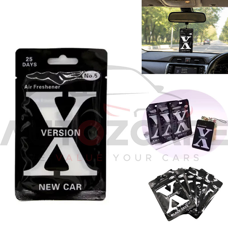 Black Jack X Version Premium Long-Lasting Hanging Car Air Freshener