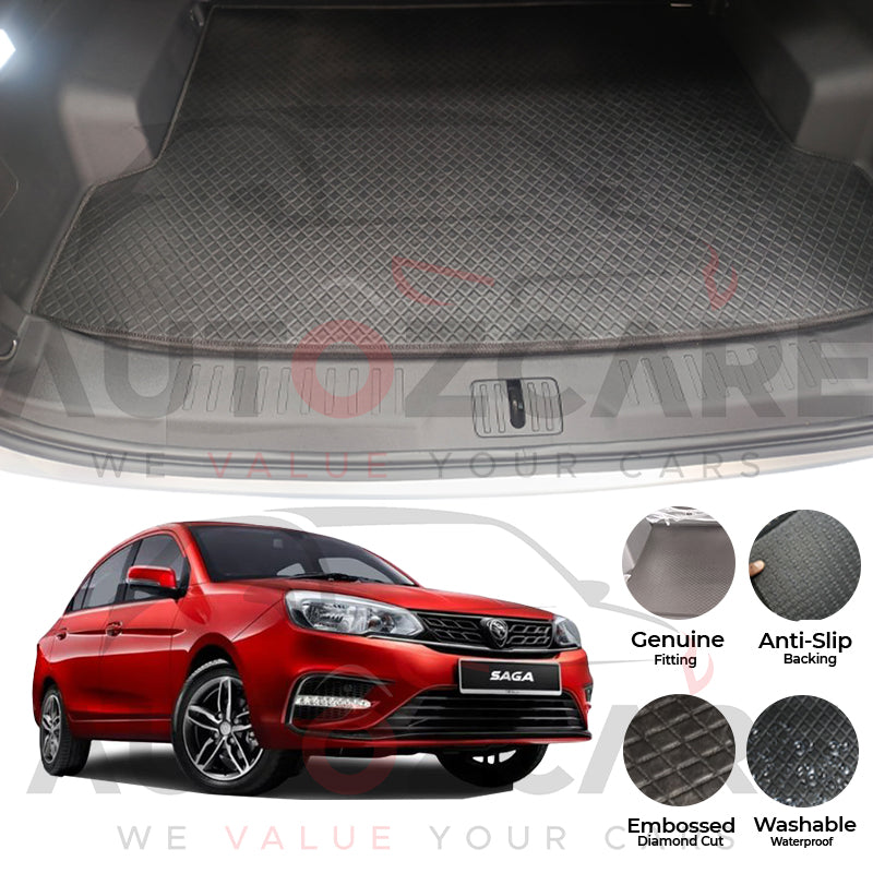Proton Saga China Rexine Custom-Size Trunk Mat - Model 2021 - 2025