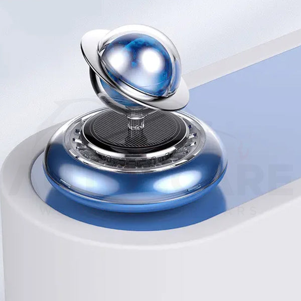 Car Solar Aroma Diffuser with a rotating planet perfume feature. - AutozCare Pakistan