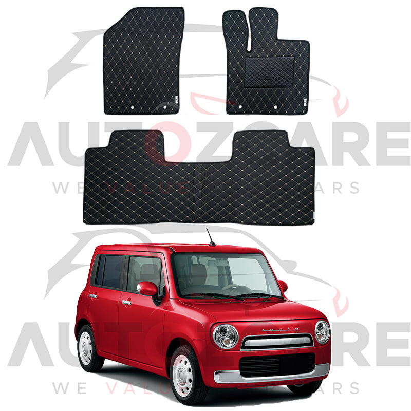 Suzuki Alto Lapin 7D Floor Mat (Flat Style) 3PCS - Model 2015-2025