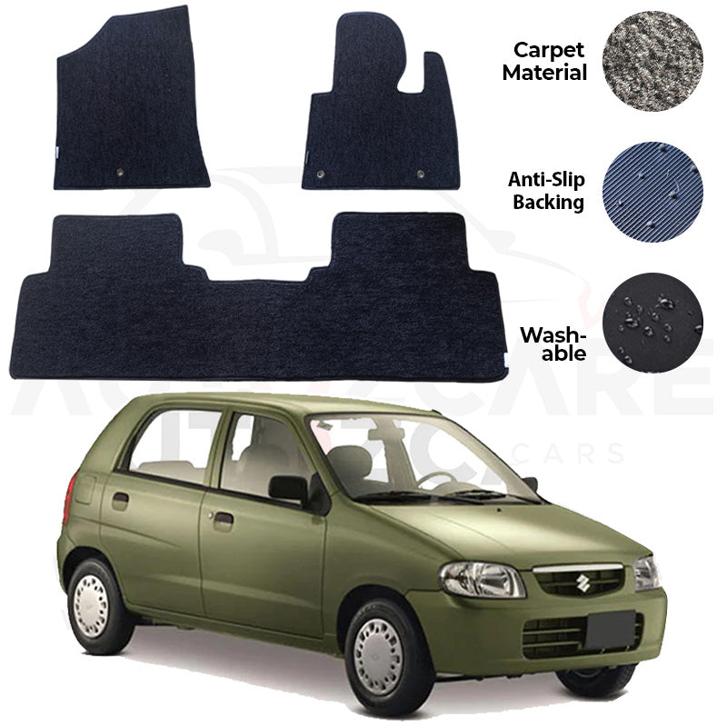 Suzuki Alto Genuine Fitting Carpet Floor Mat 3PCS - Model 2000-2003