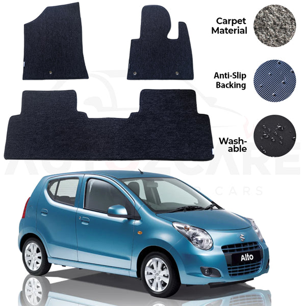 Suzuki Alto Fitting Carpet Floor Mat 3PCS - Model 2009-2014