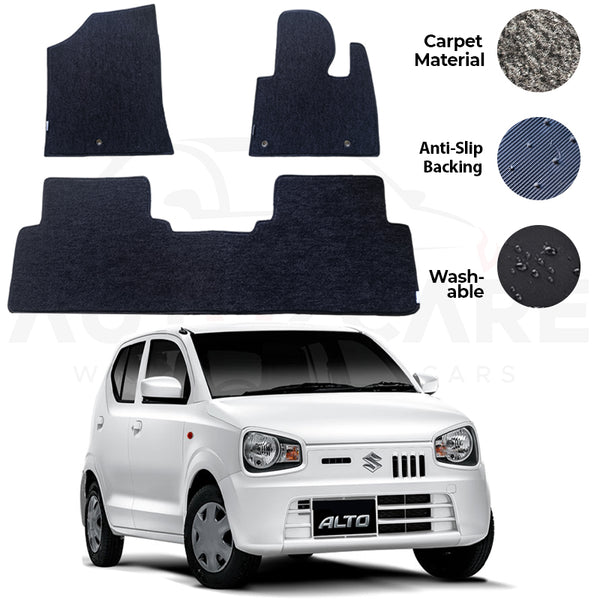 Suzuki Alto Fitting Carpet Floor Mat 3PCS - Model 2019-2024