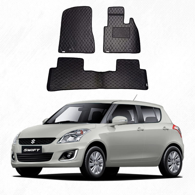 Suzuki Swift 7D Floor Mat ( Flat Style ) - Model 2004-2010 Swift Best Floor mat | Swift Accord Floor | Swift Mat | Mix Thread