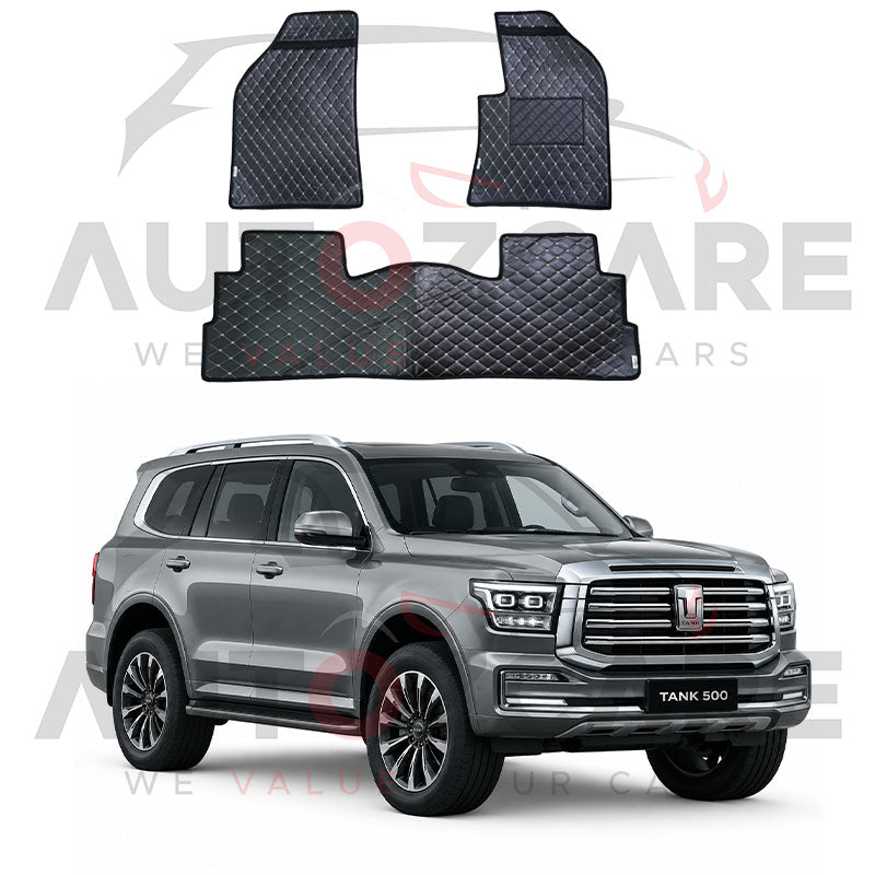 GWM Tank 500 7D Floor Mat ( Flat Style ) 4PCS - Model 2024-2025