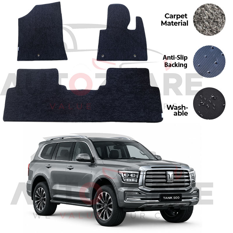 GWM Tank 500 Genuine Fitting Carpet Floor Mat 4PCS - Model 2024-2025