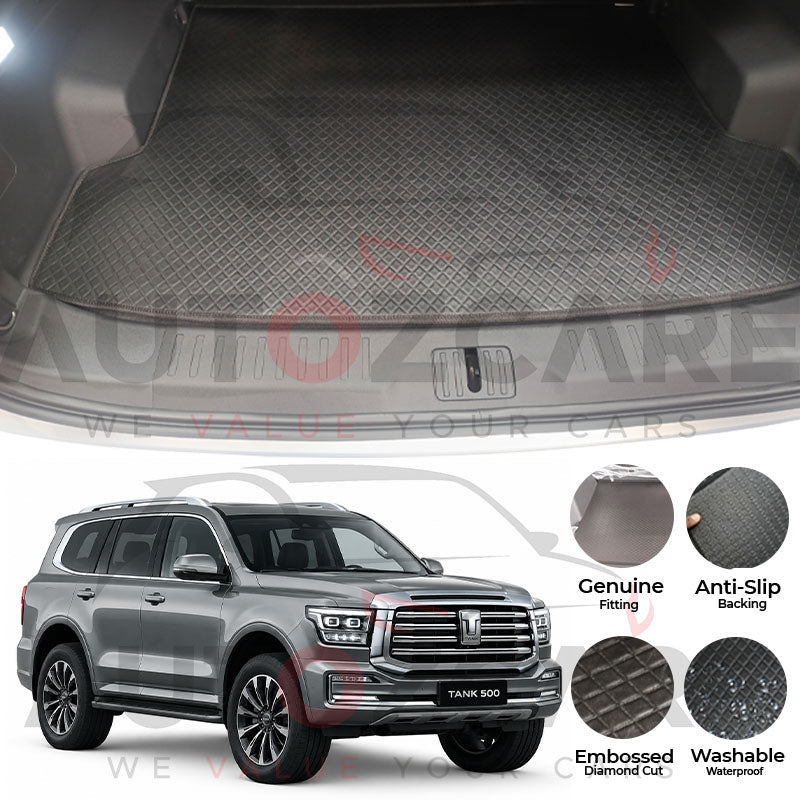 GWM Tank 500 China Rexine Custom-Size Trunk Mat - Model 2024-2025