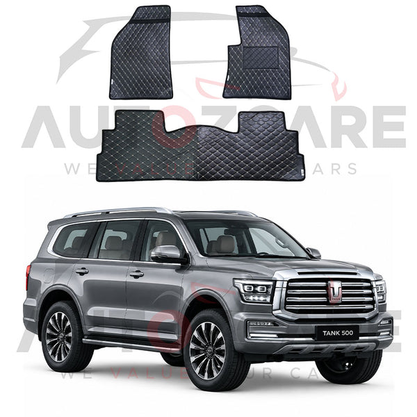 GWM Tank 500 7D Floor Mat ( Flat Style ) 4PCS - Model 2024-2025